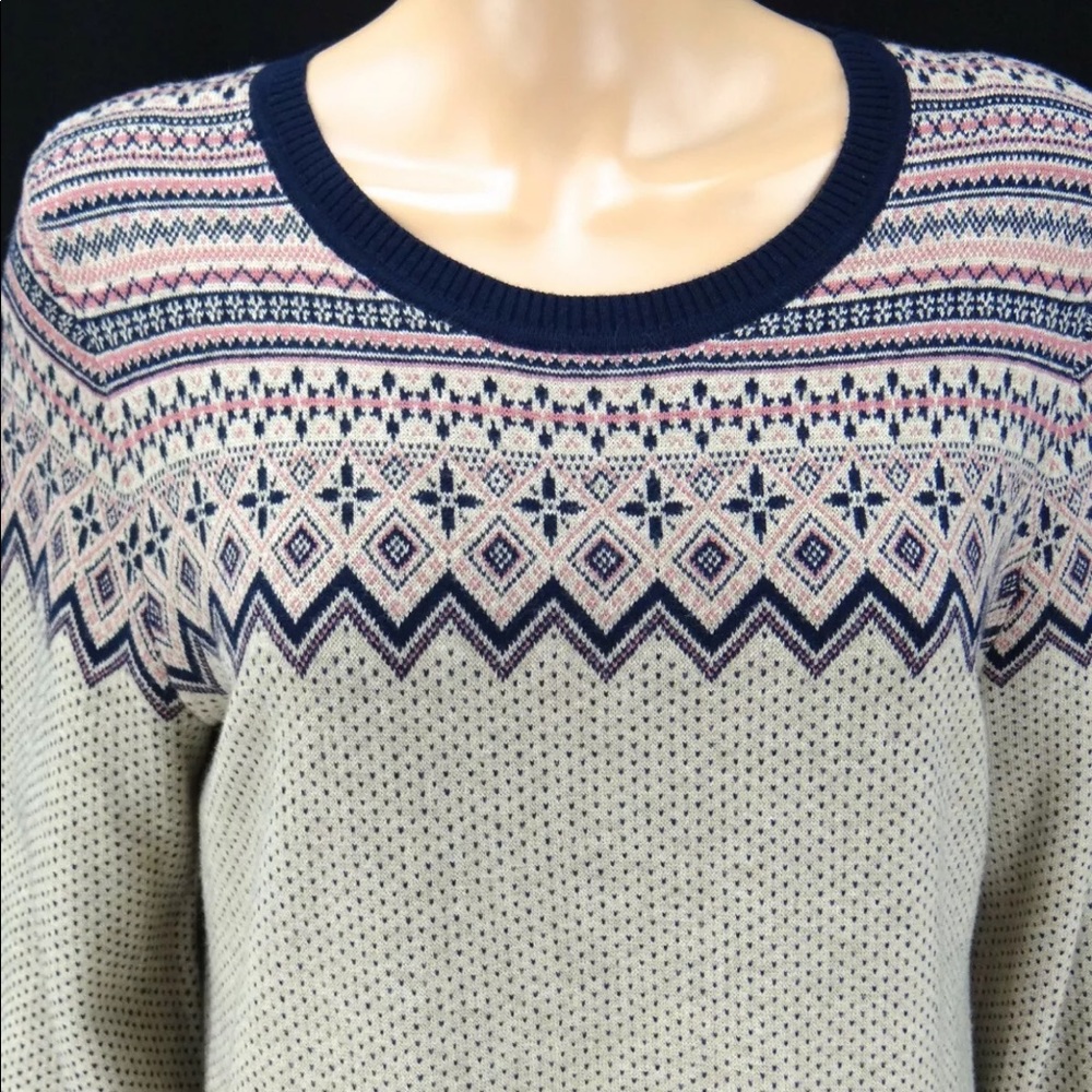 BETWEEN ME & YOU Sweater Dress Fair Isle Tunic Top